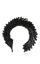Gigi Burris Black Raffia Headband