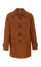 Ralph Lauren Douglas Suede Woven Toggle Coat