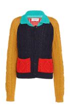 Lanvin Crochet Button Up Sweater