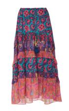 Figue Sarita Floral Silk Skirt