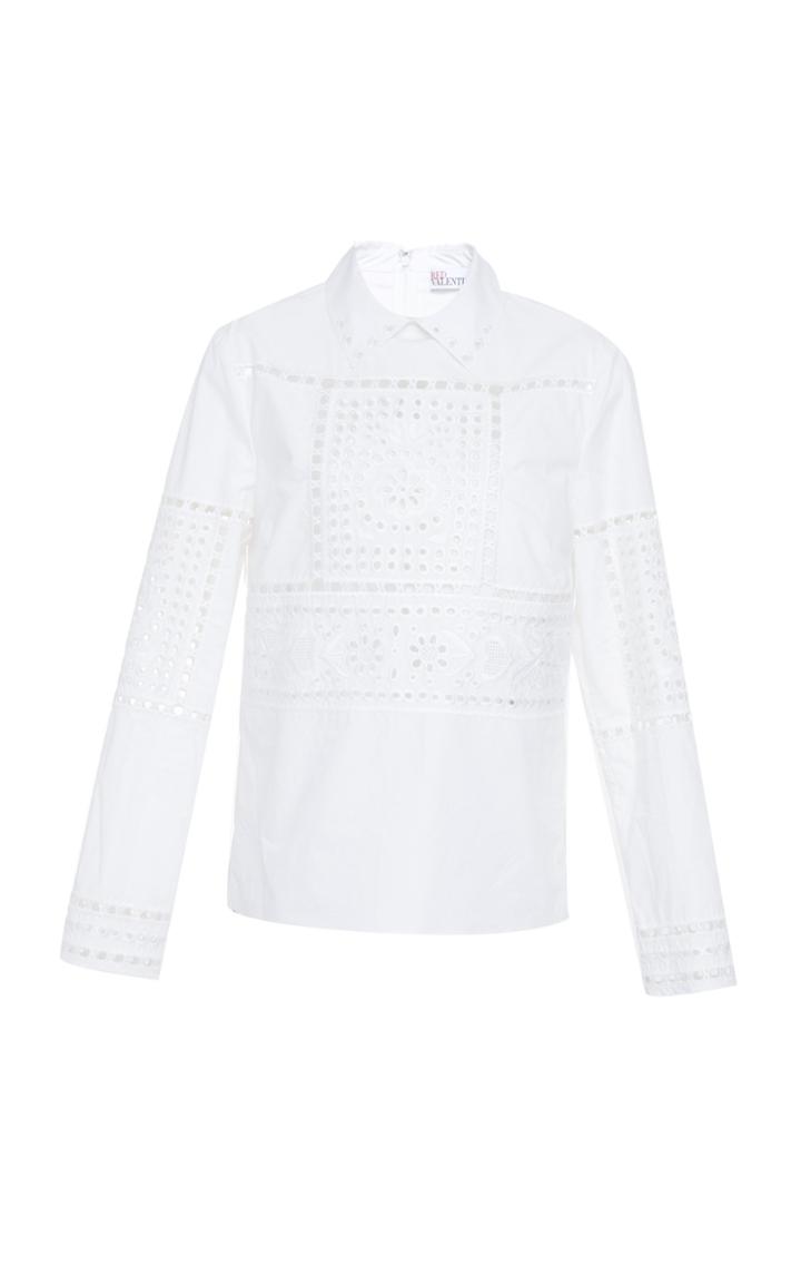 Red Valentino Cut Out Blouse