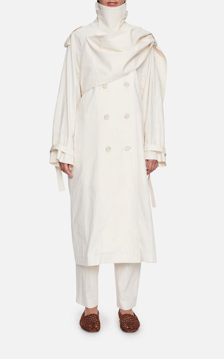Moda Operandi Mark Kenly Domino Tan Christel Belted Trench Coat