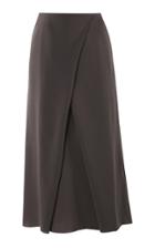 Lake Studio Wrap Front Midi Skirt