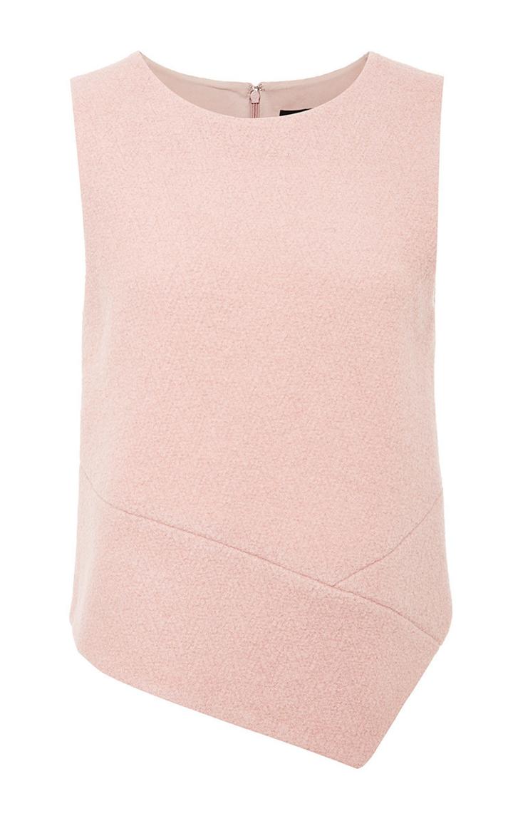 Tibi Plush Wool Boucle Sleeveless Top