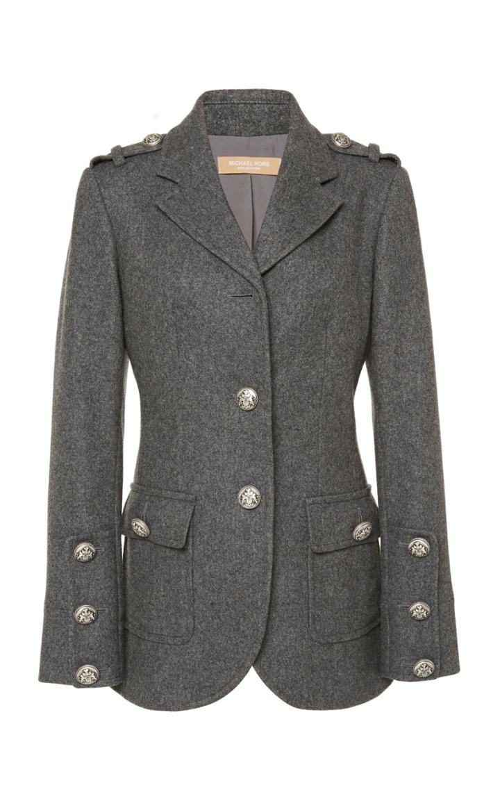 Michael Kors Collection Military Wool Blazer