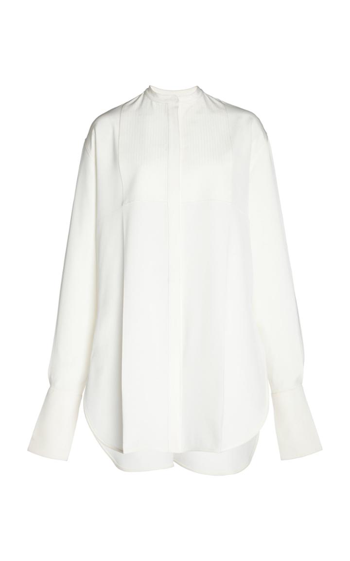 Moda Operandi Peter Do Oversized Silk-blend Tuxedo Top