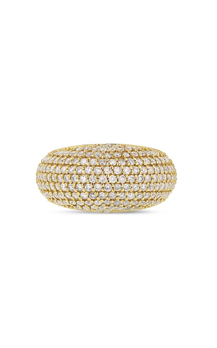 Moda Operandi Grace Lee 14k Yellow Gold Pave Demi-globe Ring