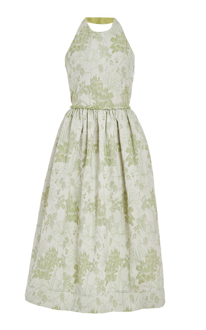 Moda Operandi Markarian Oak Sage Halter Dress W Twist Back