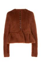 Rochas Peplum Alpaca And Wool-blend Jacket Size: 38