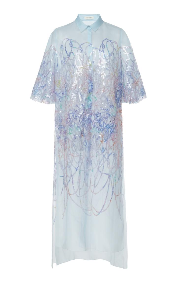 Delpozo Sequin-embroidered Tulle Tunic