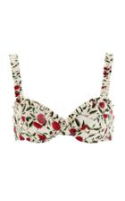 Moda Operandi Agua By Agua Bendita Agraz Ruffled Hedera-print Bikini Top