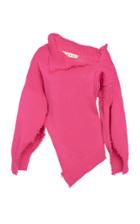 Moda Operandi Marni Slit-sleeve Frayed-edge Cotton Sweater Size: 38