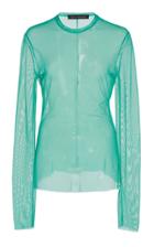 Moda Operandi Sally Lapointe Sheer Long Sleeve Top Size: 0