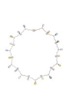 Martin Katz One-of-a-kind Multicolor Sapphire Briolet Scallop Necklace