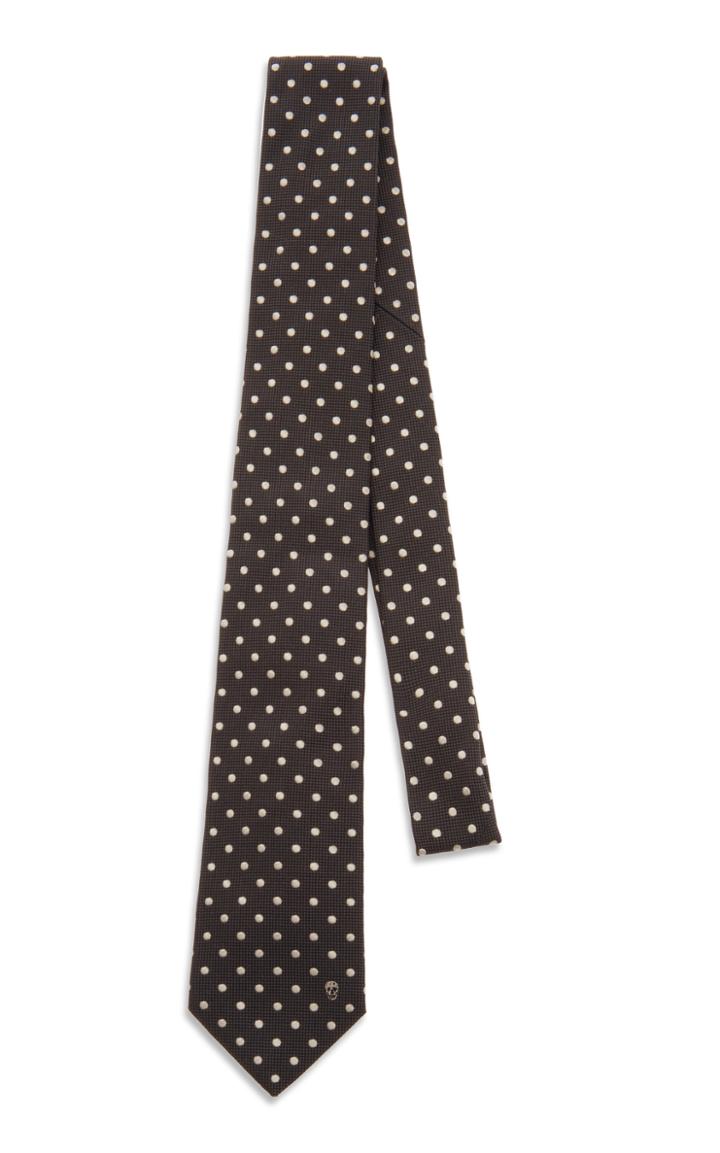 Alexander Mcqueen Polka-dot Silk-jacquard Tie
