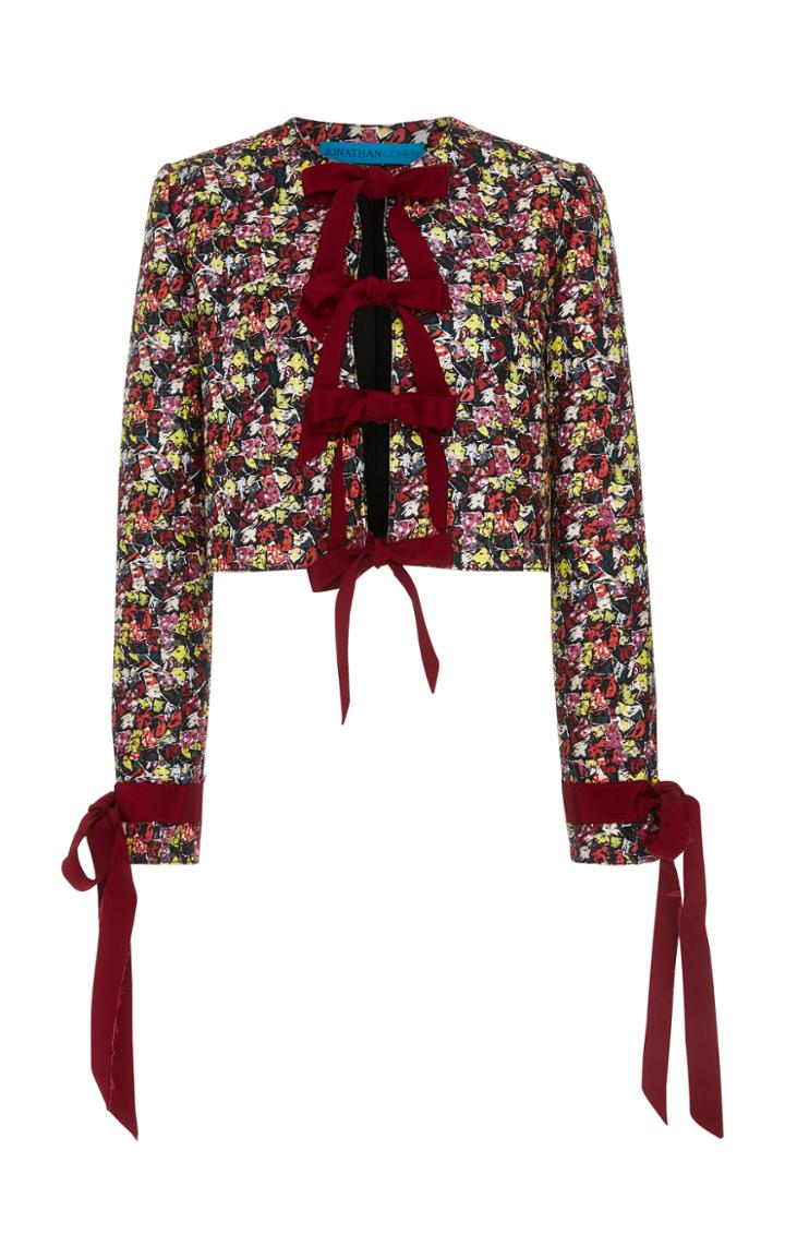 Jonathan Cohen Silk Knotted Jacket
