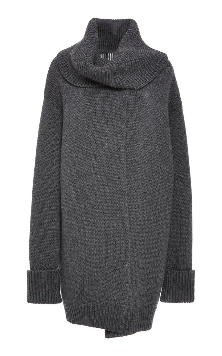 Monse Large Cuff Turtleneck Cardigan