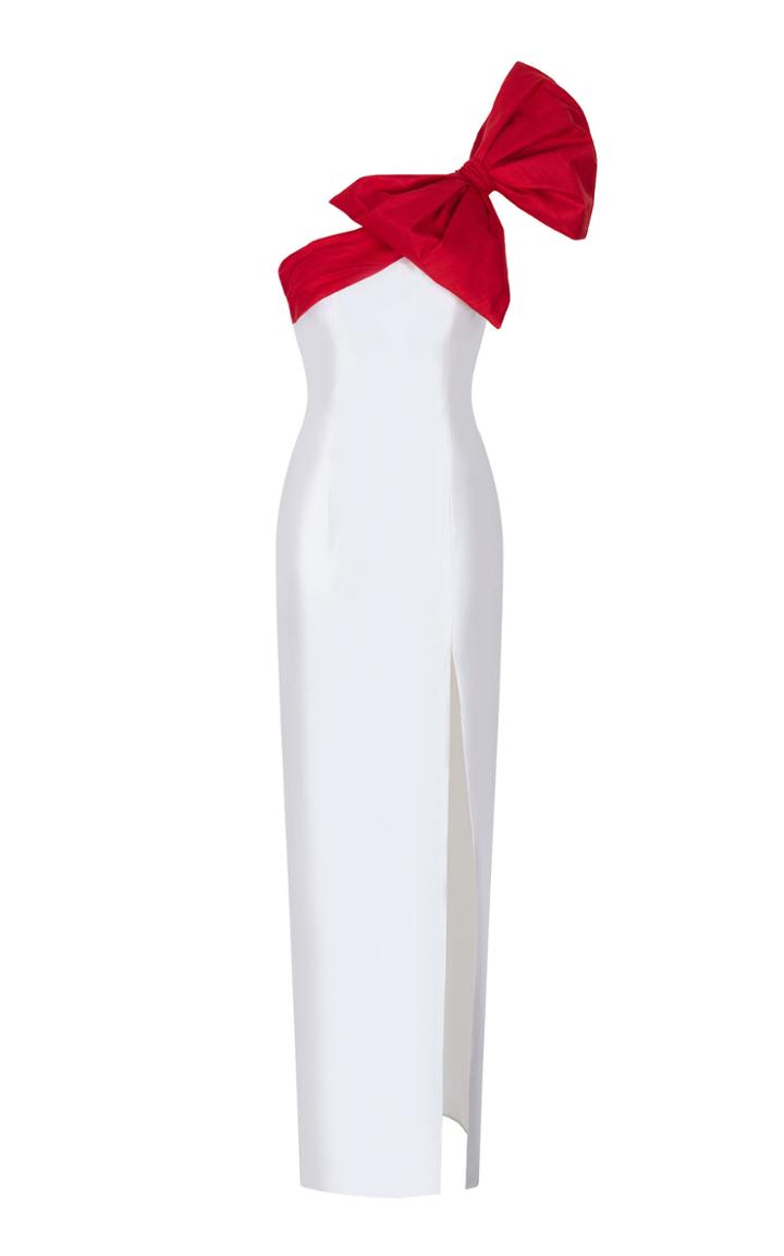 Moda Operandi Rasario Bow-embellished Silk Gown Size: 40
