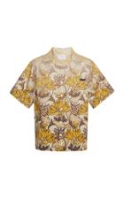 Prada Printed Cotton-poplin Shirt Size: L