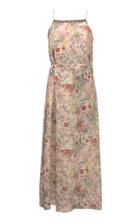 Moda Operandi Lake Studio Floral Silk Midi Dress Size: 40