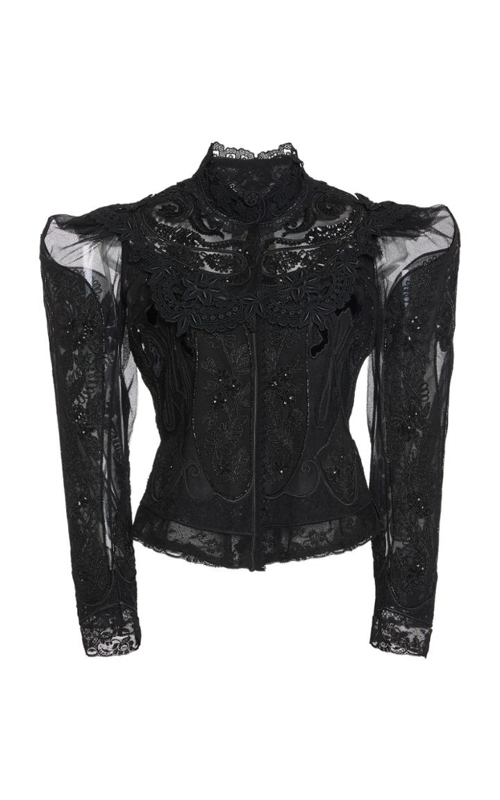 Etro Lace-trimmed Silk Jacket