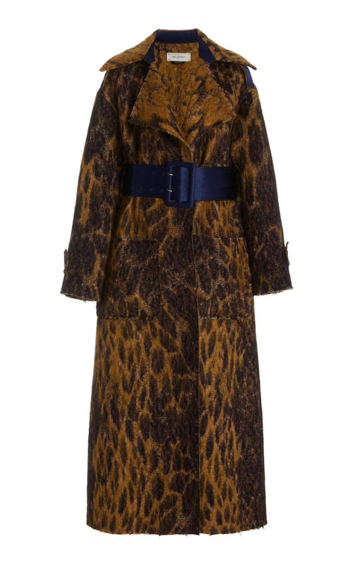 Moda Operandi Hellessy Maddox Oversized Trench With Silk Combo