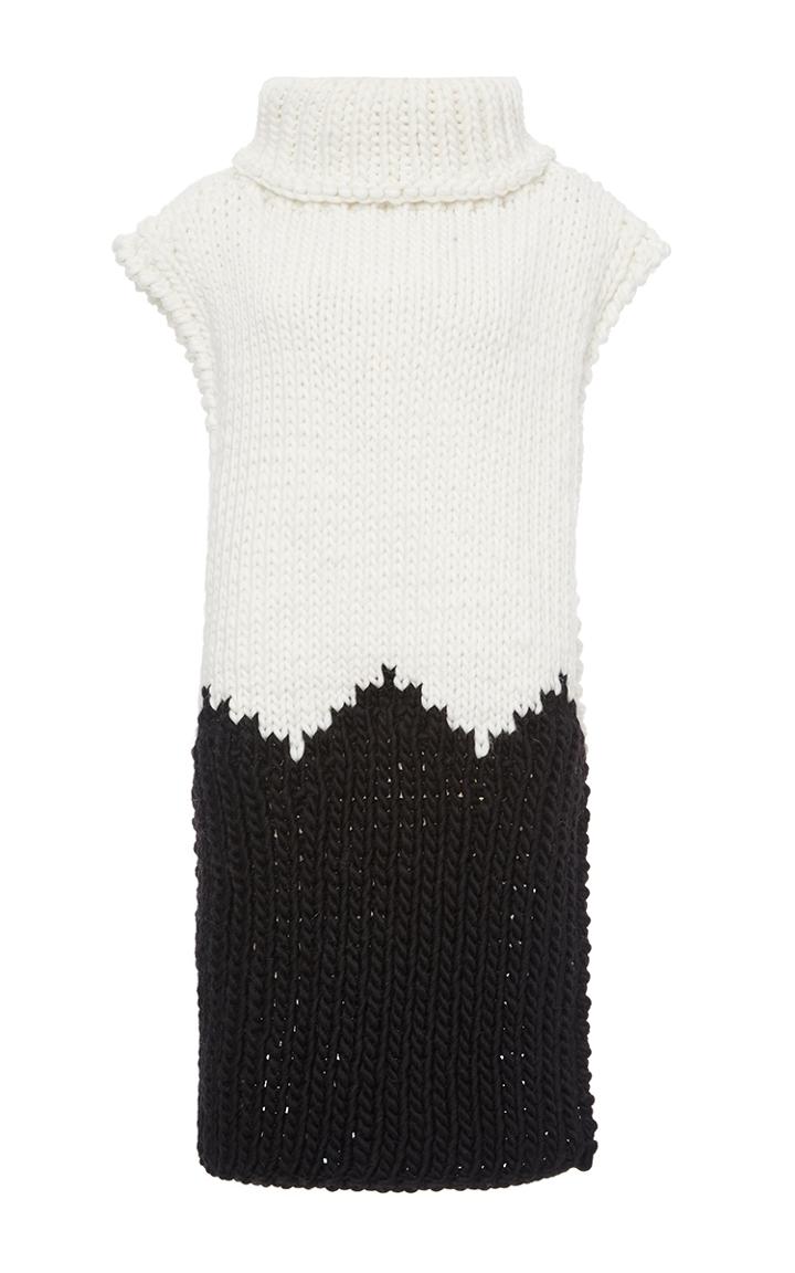 I Love Mr. Mittens Black And White Sleeveless Poncho