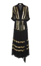 Temperley London Sable Sequin-embellished Chiffon Midi Dress Size: 8