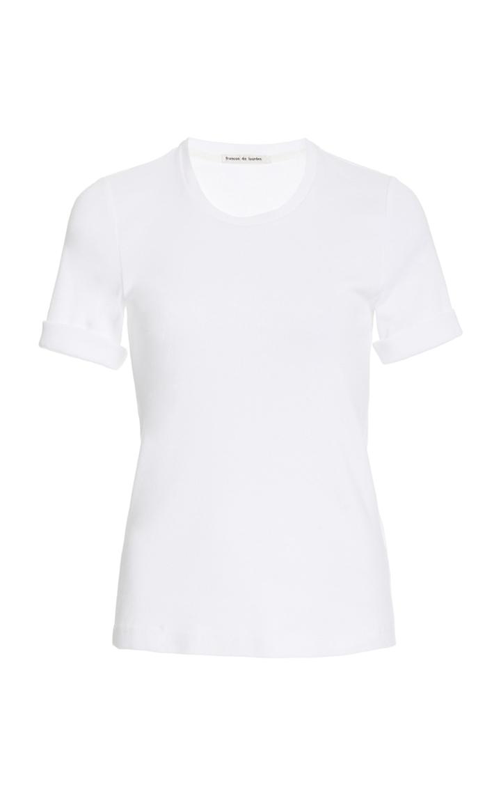 Frances De Lourdes Sadie Crewneck Cotton T-shirt