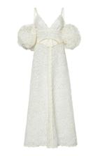 Moda Operandi Giambattista Valli Cold-shoulder Lace Midi Dress Size: 40