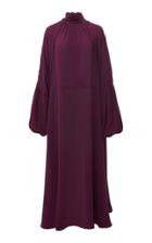 Moda Operandi Valentino Long Sleeved Silk Maxi Dress Size: 36