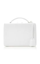 Mark Cross Small White Pebbled Leather Bag