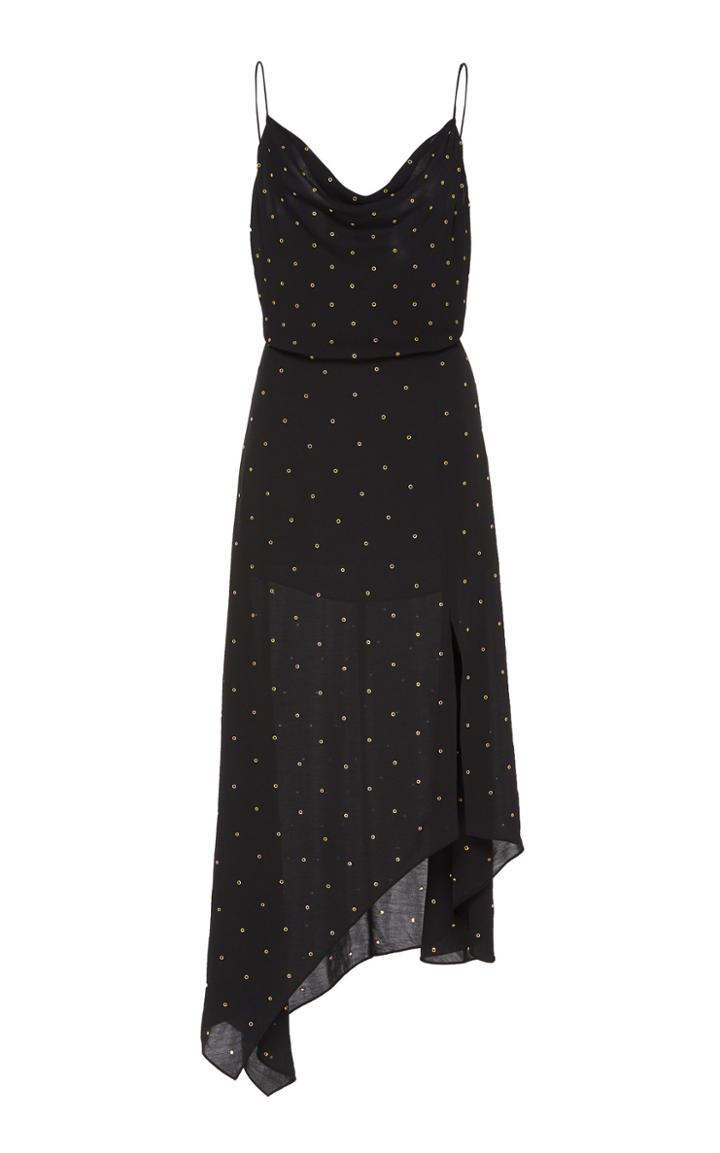 Veronica Beard Charlene Studded Crepe Dress