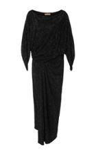 Michael Kors Collection Crystal Draped Jersey Dress
