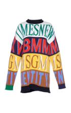Msgm Oversized Logo Sweater