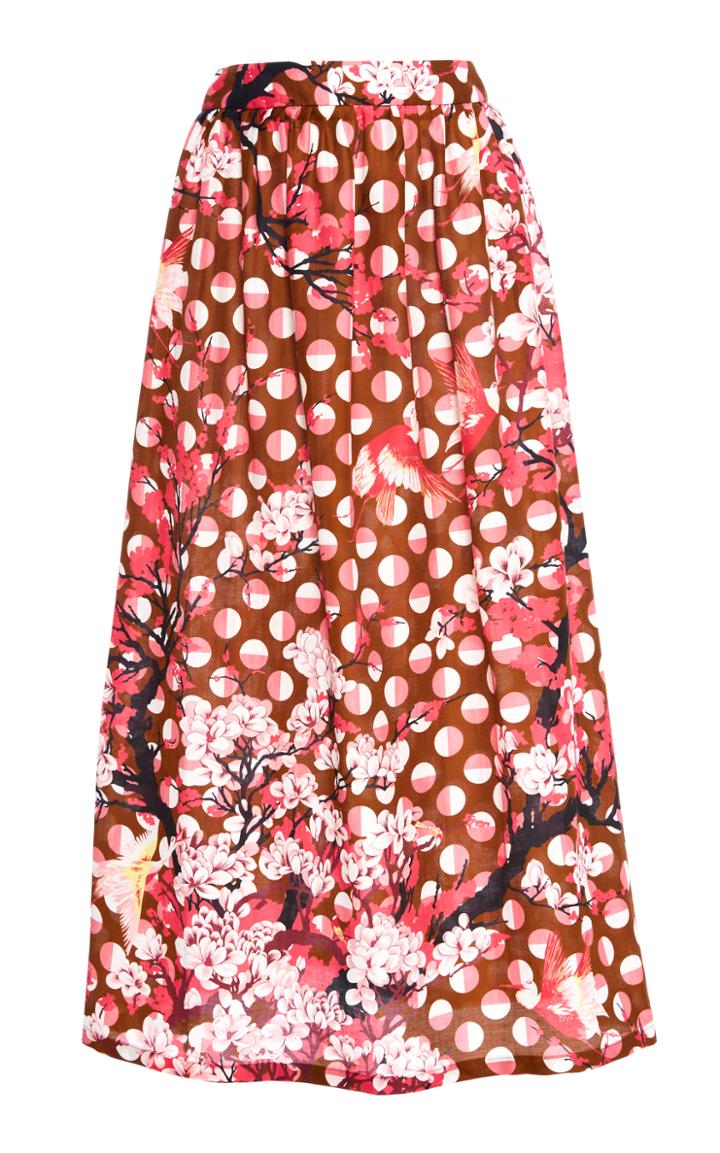 Laura Urbinati Printed Cotton Skirt