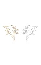 Kendra Pariseault Sound Wave Hoop Earring In Yellow And White Gold