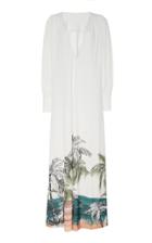 Agua De Coco Long Sleeved Printed Caftan
