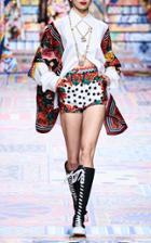Moda Operandi Dolce & Gabbana Printed Silk-twill Shorts