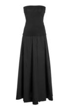 Esse Studios Jersey-paneled Cotton-poplin Maxi Dress