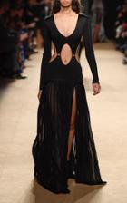 Roberto Cavalli Long Sleeve Maxi Dress