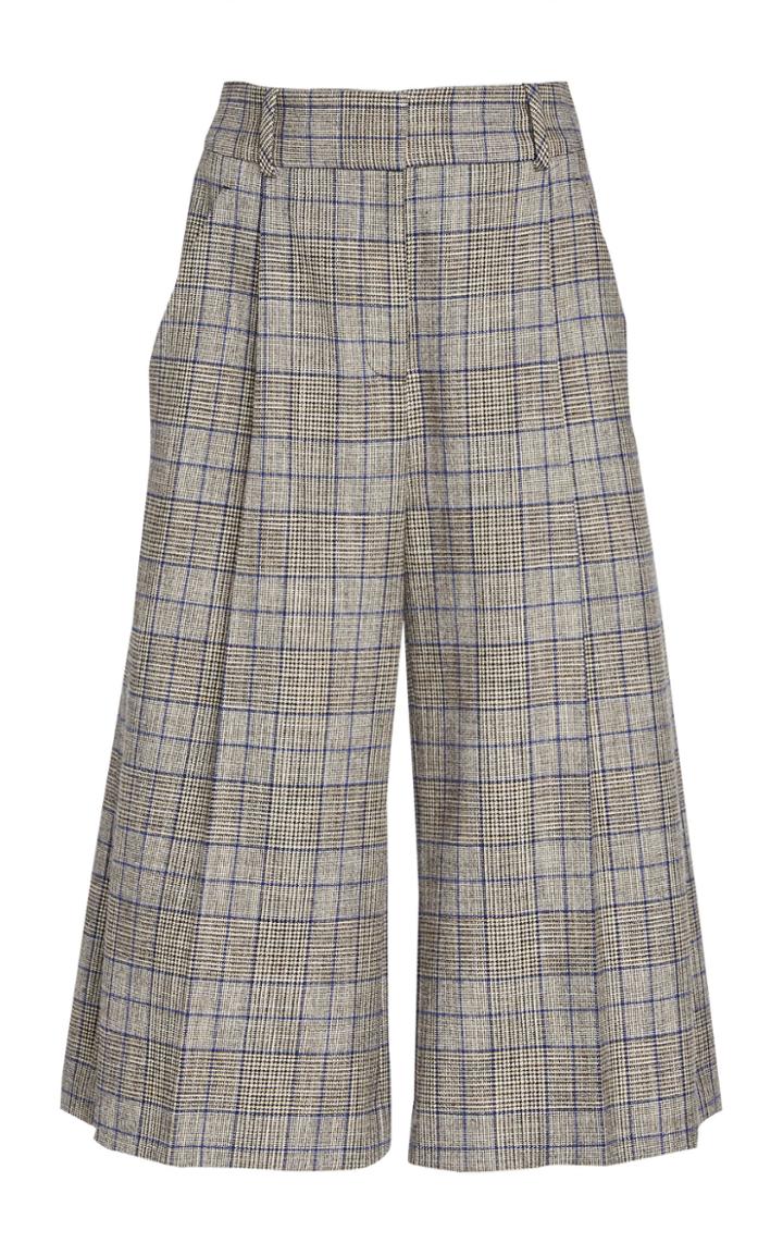 Veronica Beard Fernanda Plaid Culottes