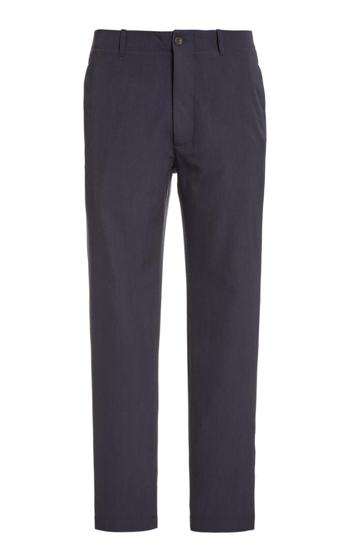 Rochas Quintilio Wool And Cotton Straight-leg Pants