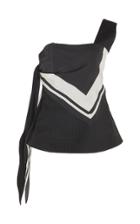 Wynn Hamlyn Off-the-shoulder Wool And Silk Top
