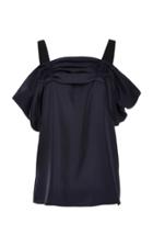 Tibi Shirred Off The Shoulder Blouse