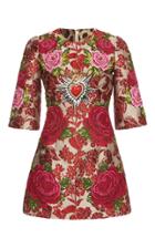 Dolce & Gabbana Short Sleeve Floral Dress