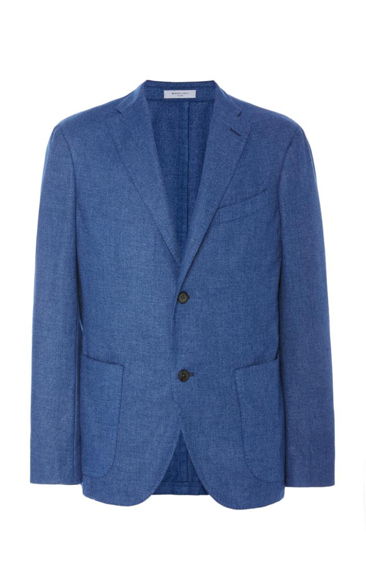 Boglioli Luxe Panama Cashmere-blend Blazer