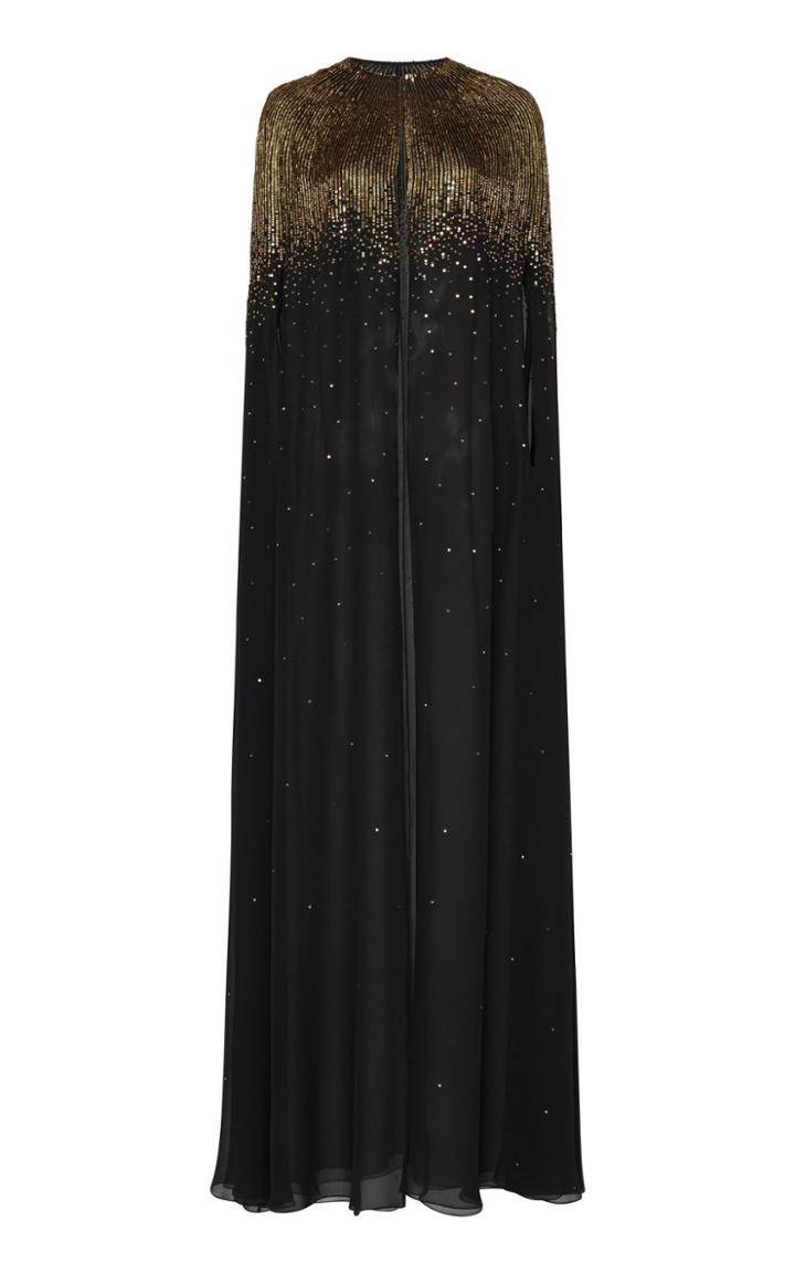 Givenchy Embellished Silk Chiffon Cape