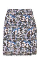 Giambattista Valli Floral Sequined Boucle Skirt