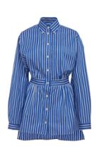 Prada Striped Cotton Button Down Shirt